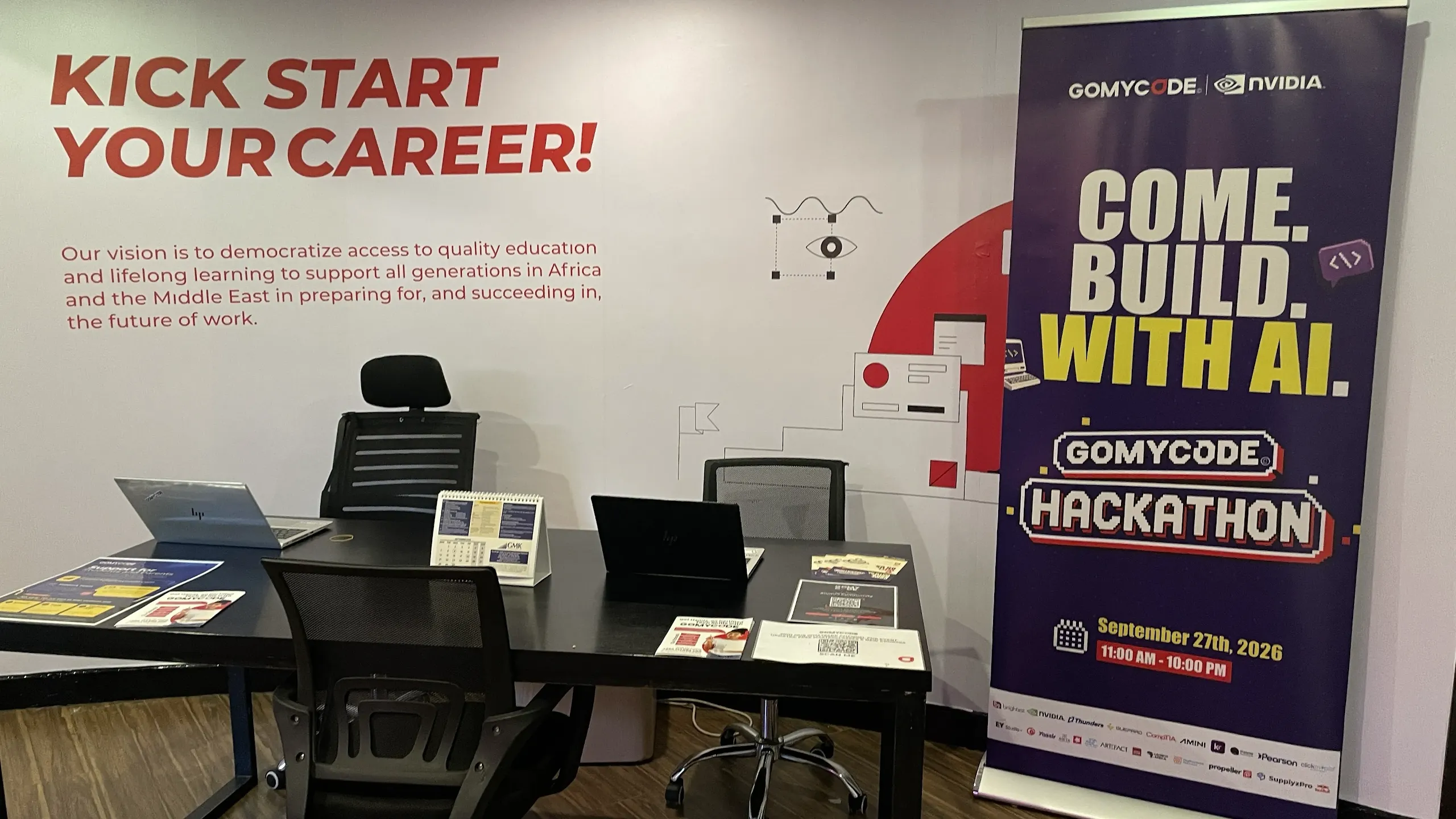 Hackathon preparations at Nairobi.